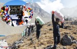 थोराङ्ला पास सरसफाइ, ६५ बोरा फोहर सङ्कलन