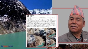 मनाङको डना हिमताल विस्फोटको उच्च जोखिममाः देव गुरुङद्वारा तत्काल अध्ययनको माग