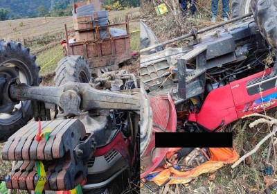 लमजुङमा ट्याक्टर दुर्घटनामा परी एक युवकको मृत्यु