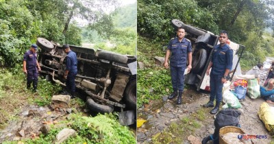 लमजुङ दोर्दीमा बोलेरो जिप दुर्घटना, ७ जना घाइते