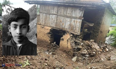 लमजुङमा पहिरोले पुरिएर भाईको मृत्यु, दाई घाइते 