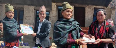 तमु समाज इजरायलद्धारा दुधपोखरीको चम्पावती प्राविलाई आर्थिक सहयोग