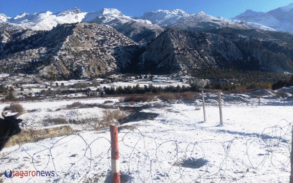 जलवायु परिवर्तनको असरः मनाङमा बल्ल सामान्य हिमपात